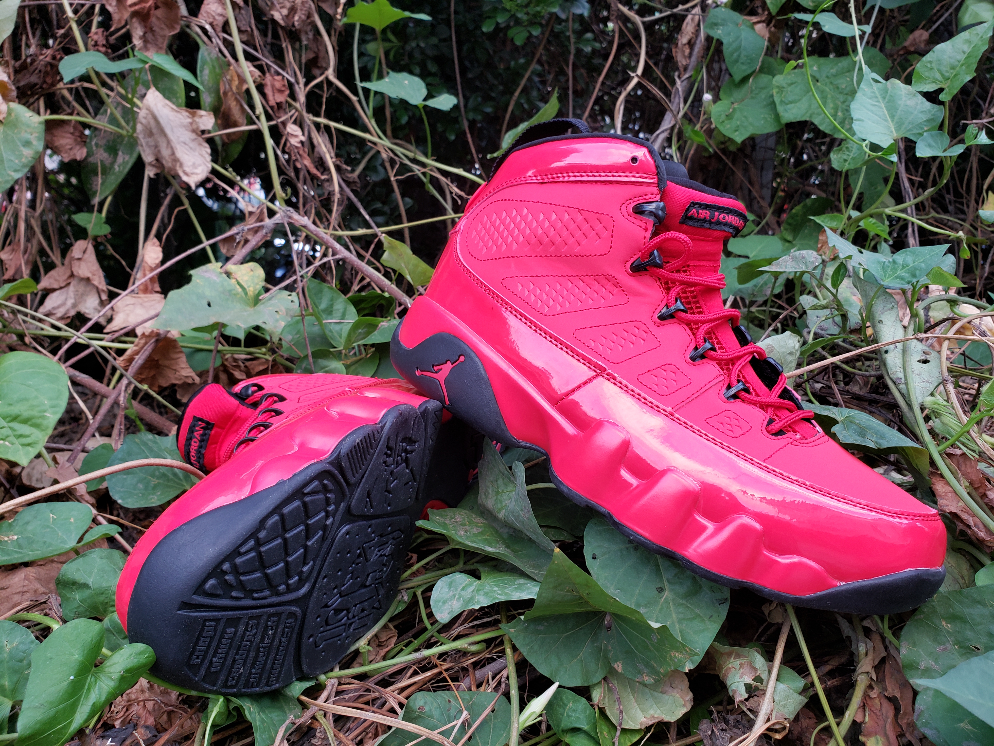 2021 Air Jordan 9 Bulls Red Black Shoes